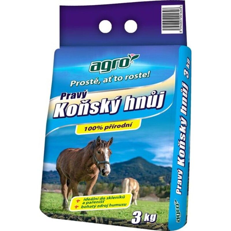 AGRO Koňský hnůj 3 kg