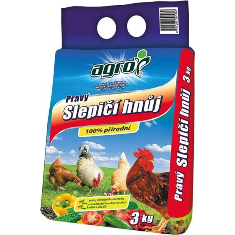 AGRO Pravý slepičí hnůj 3 kg