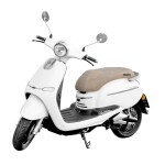 Retro look e-scooter - HECHT CITIS WHITE