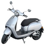 Retro look e-scooter - HECHT CITIS SILVER