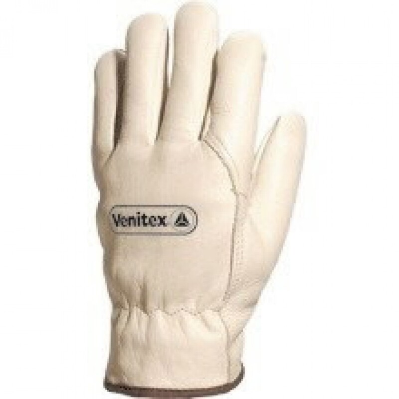 Fleece-lined cowhide full grain leather glove