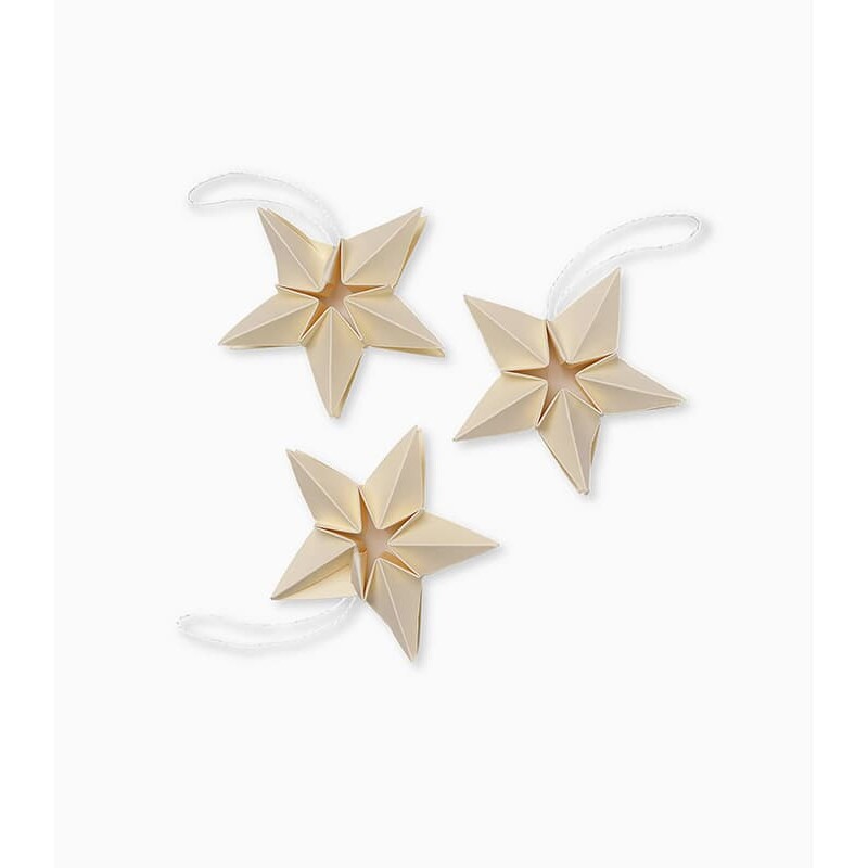 Amanda paper star Christmas decoration 3-pack