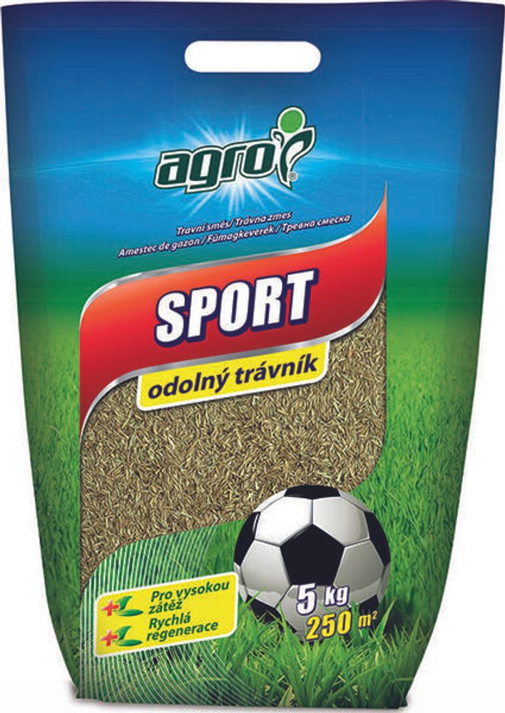 AGRO Grass Seed Mix SPORT 5 kg AGRO Grass Seed Mix SPORT is prepared from quality grass varieties that