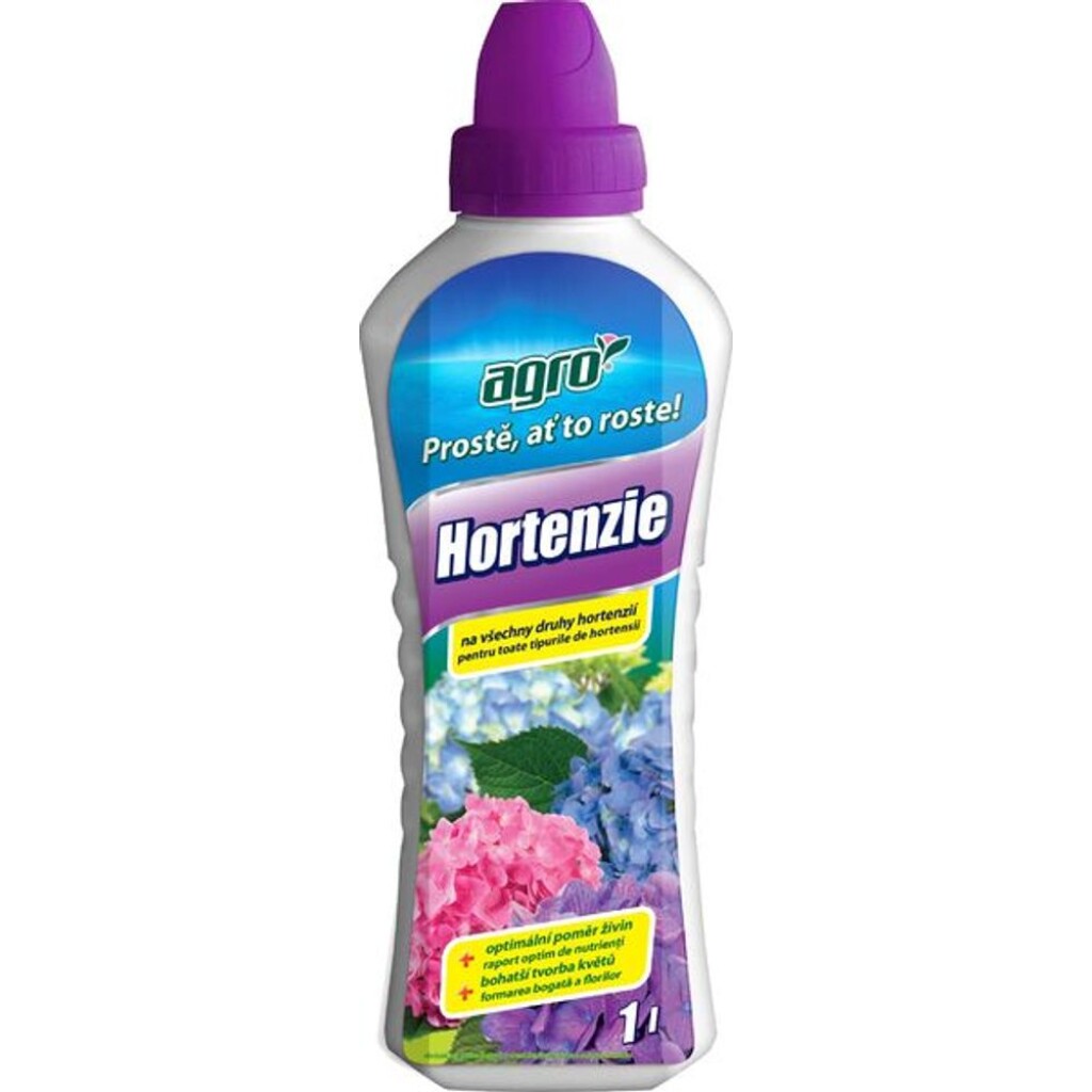 AGRO Liquid Fertiliser for Hydrangeas is designed for all types of hydrangeas (panicled