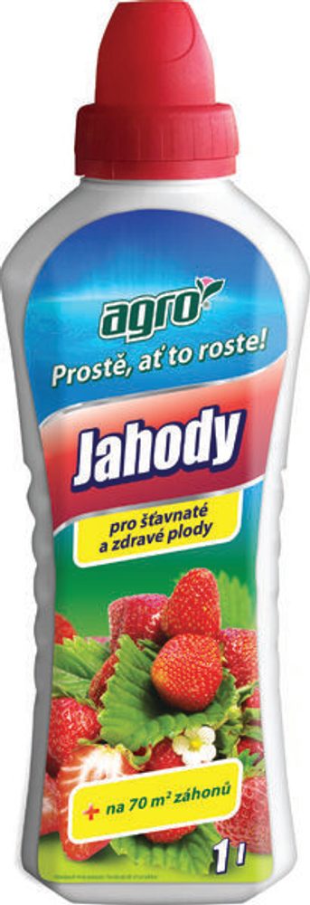 AGRO Liquid Fertiliser for Strawberries 1 L AGRO Liquid Fertiliser for Strawberries is suitable for all strawberry crops grown in containers and in open ground.