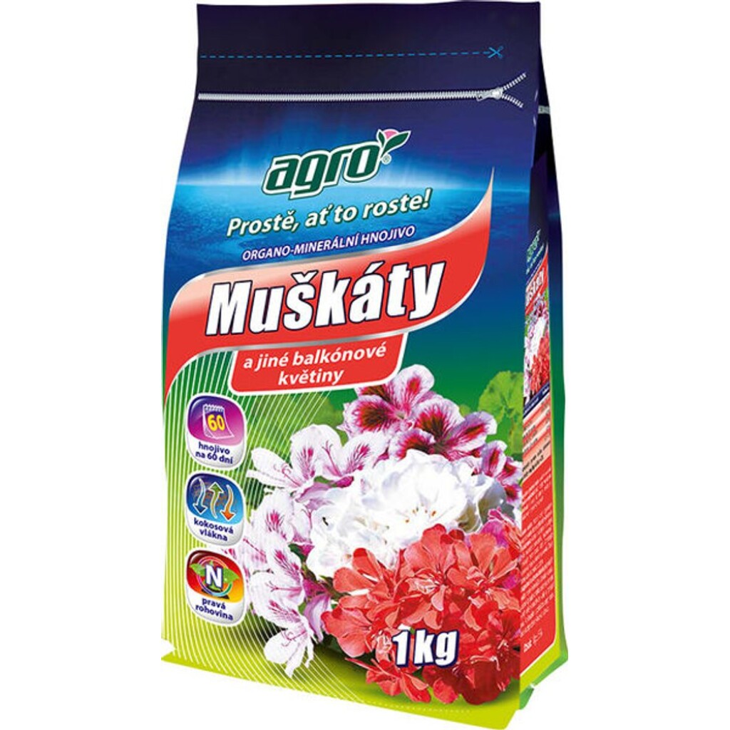 AGRO organo-mineral fertiliser for geraniums creates the ideal environment for geraniums