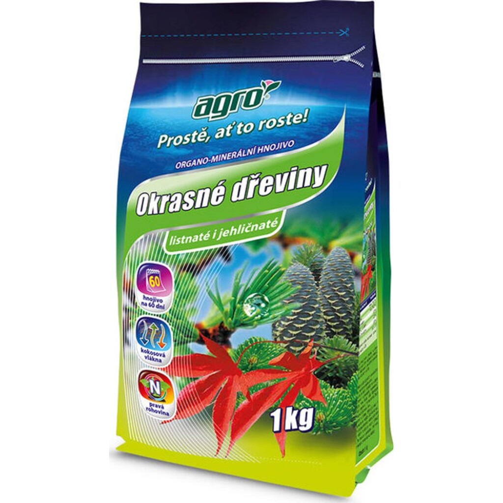 AGRO Organo-mineral fertiliser for ornamental trees provides both quick and long-lasting effects (up to 60 days) thanks to its organic and mineral components.
