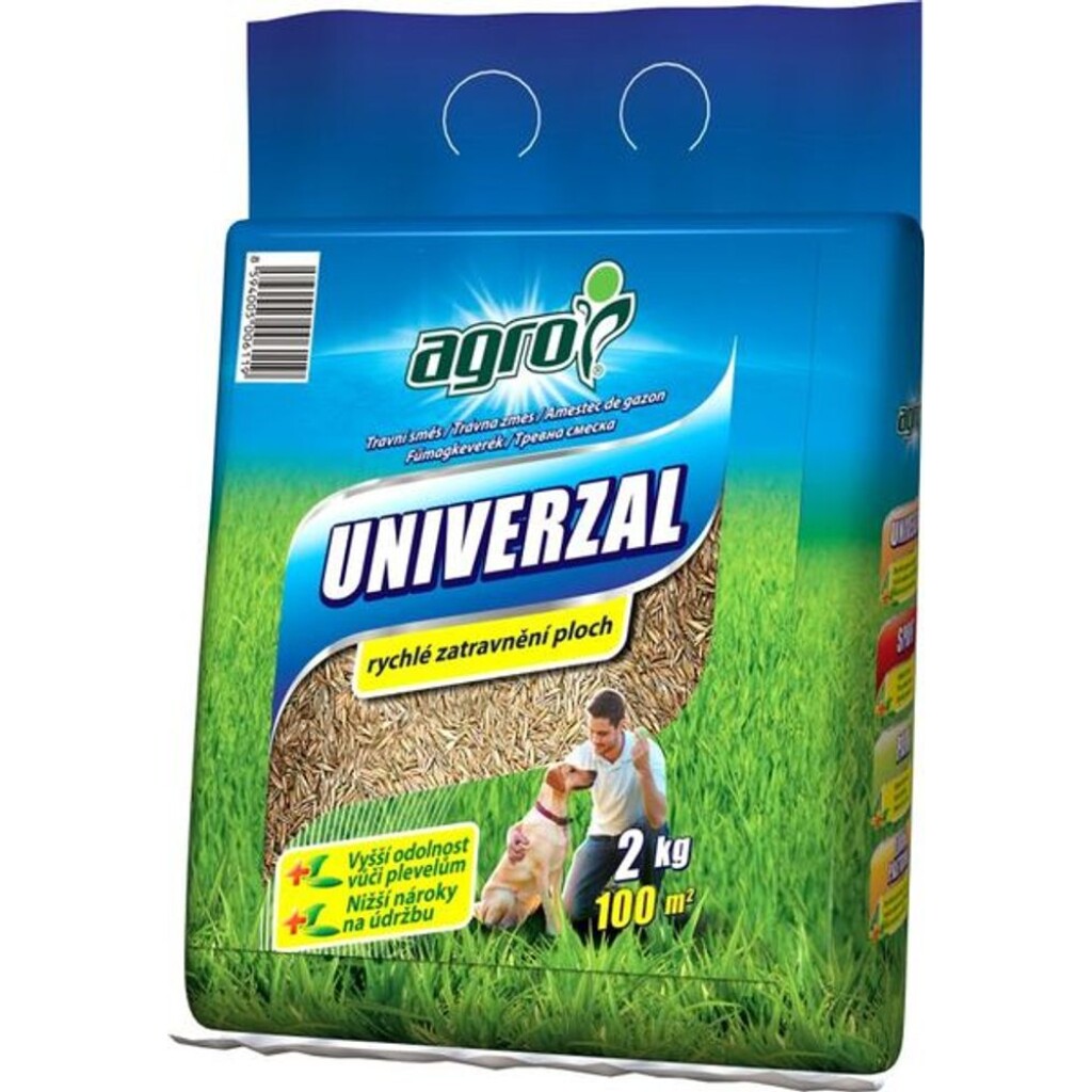 AGRO Universal Grass Seed Mix is prepared from quality grass varieties