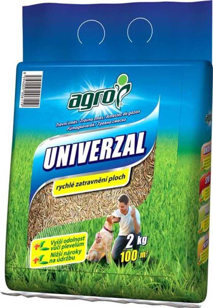 AGRO Universal Grass Seed Mix 2 kg AGRO Universal Grass Seed Mix is prepared from quality grass varieties