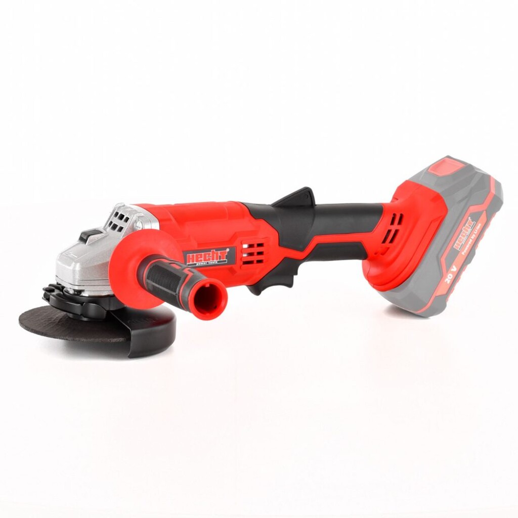 Cordless angle grinder powered by a 20 V li-ion battery. No-load speed 0-8500 rpm. Wheel diameter 115 mm. Disc mounting hole 22.2 mm. Weight 1.7 kg. Compatible with ACCU program 1278.