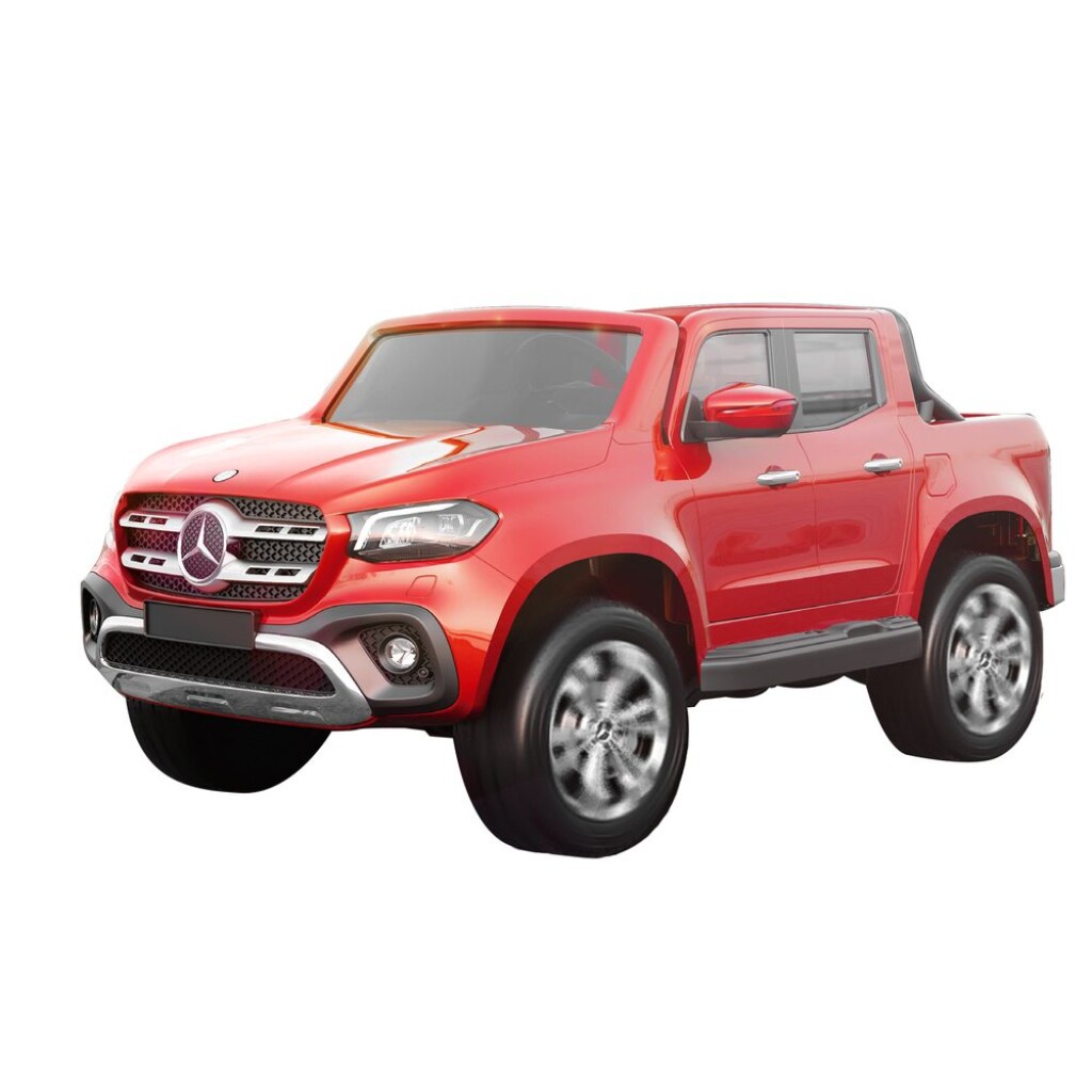 Accu car for kids. 4x4 (4 separate electric motors). Light and sound effects. MP3 player. Parental remote control. Recommended age 3 - 8 years. Official license Mercedes.