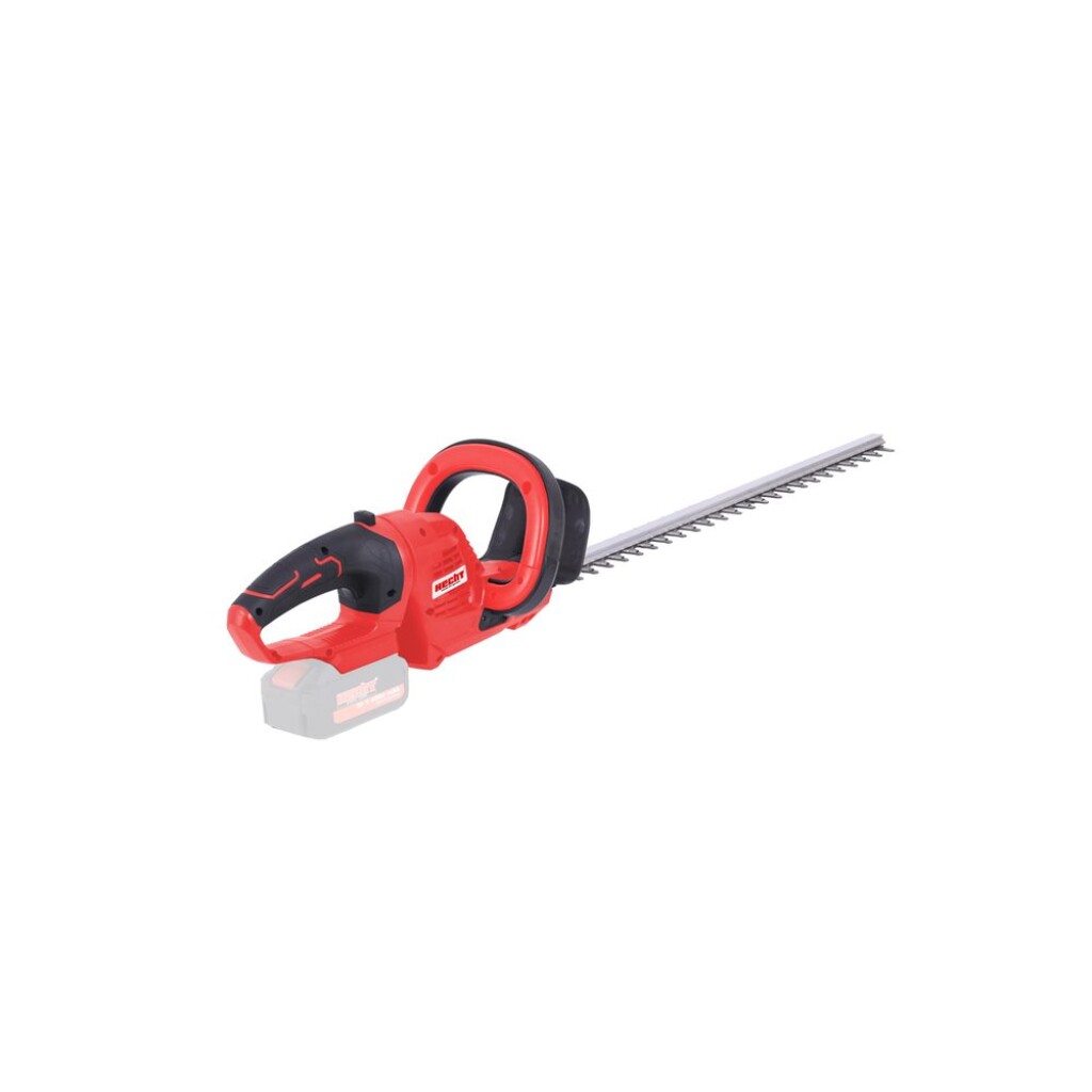 Accu hedge trimmer. Bar lenght 51 cm. Max. cutting diameter 15 mm. Voltage 20V. Weight 3 kg. ACCU program 1278.