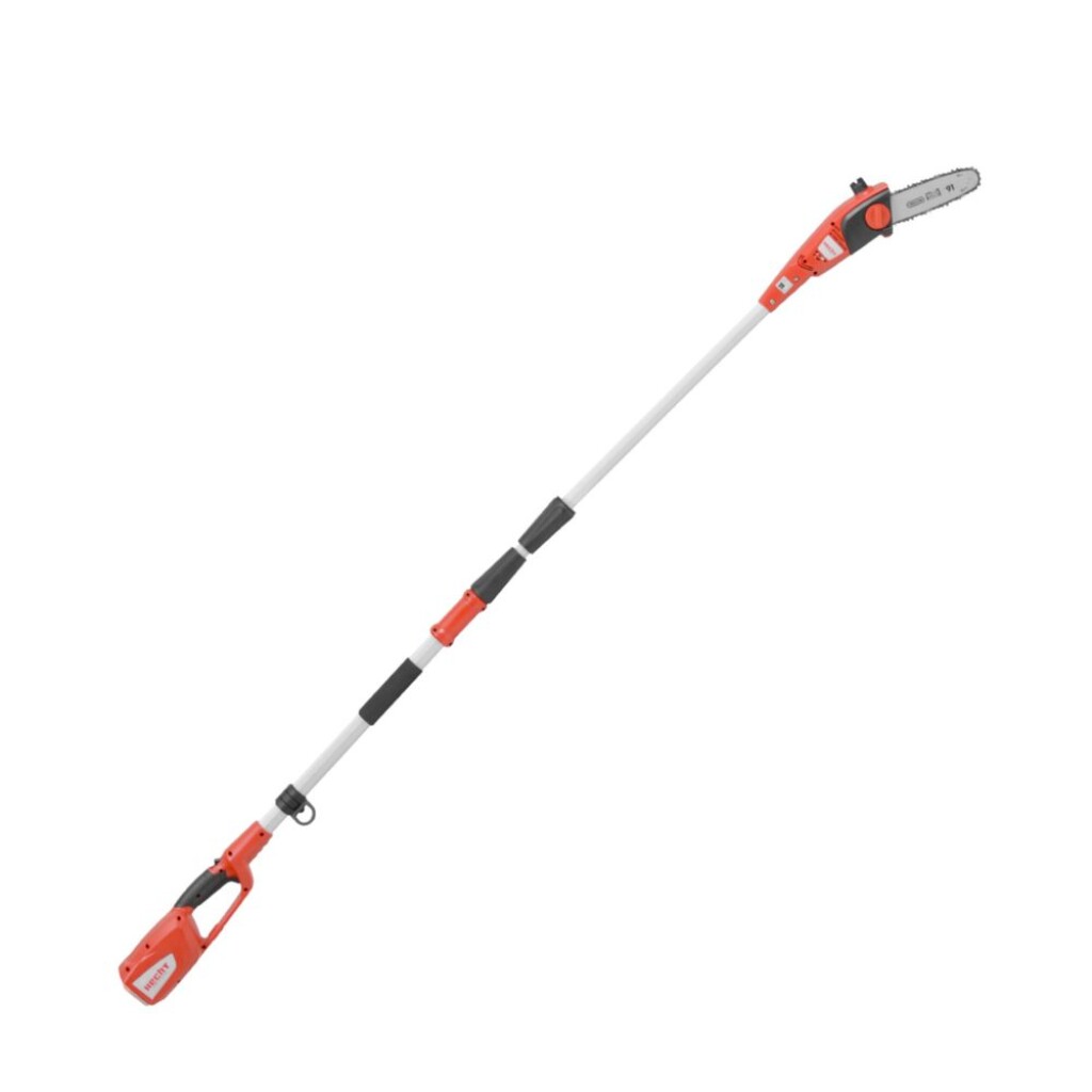 ACCU pole pruner. Chain bar lenght 20 cm. Telescopic handle 2