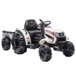 <p>Children's battery tractor with towing device