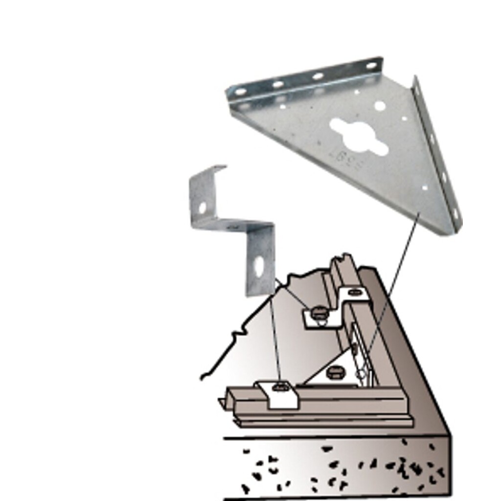 Anchor kit for anchoring HECHT garden houses.