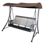 <p>Robust garden three-seater bench swing with a roof and luxurious storage pockets. Dimensions: (L x W x H): 130 x 185 x 170 cm. Load capacity: 240 kg.</p>