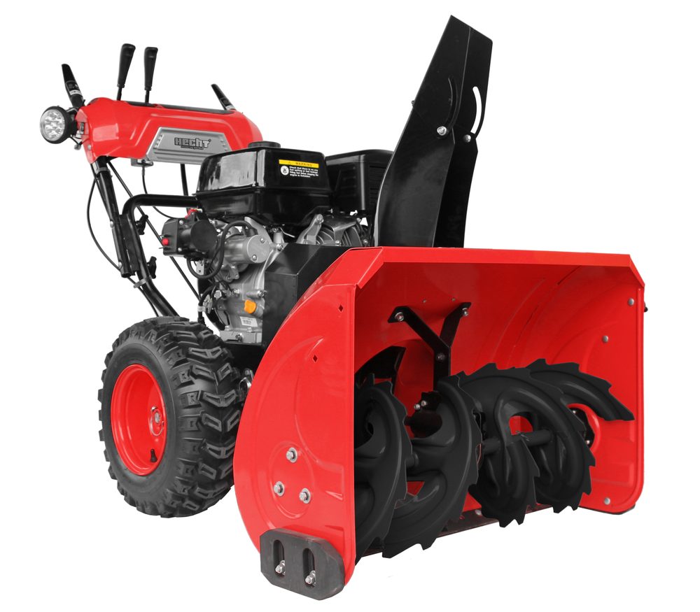 Benzínová sněhová fréza - HECHT 9130 TD Dvoustupňová benzínová fréza s 4-taktním OHV motorem.