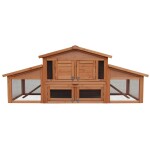 Králíkárna se dvěma výběhy. 180 x 62 x 72 cm.