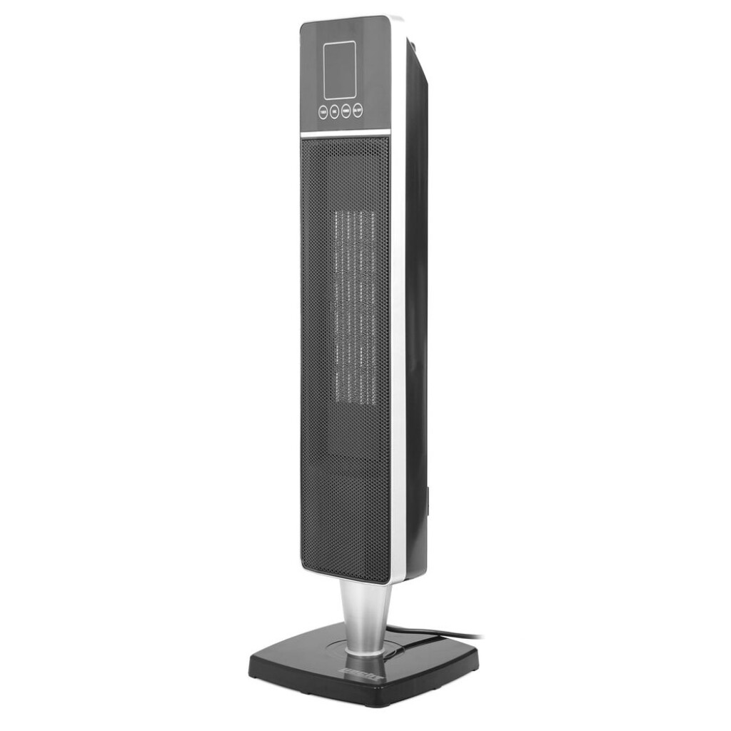 Electric heater with remote control. Rotatable. With LCD display. Can be used as a ventilator. Ceramir heating element.