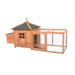 <p>OREO Chicken Coop made of durable fir wood. Dimensions 195 x 73 x 98 cm.</p>