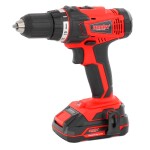<p>Electric cordless screwdriver with drill function. 20V voltage. Li-ion battery