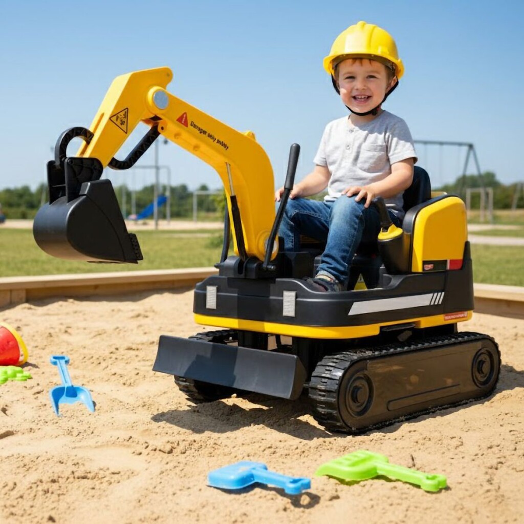 it offers fun for children aged 3-8 years. It features a joystick