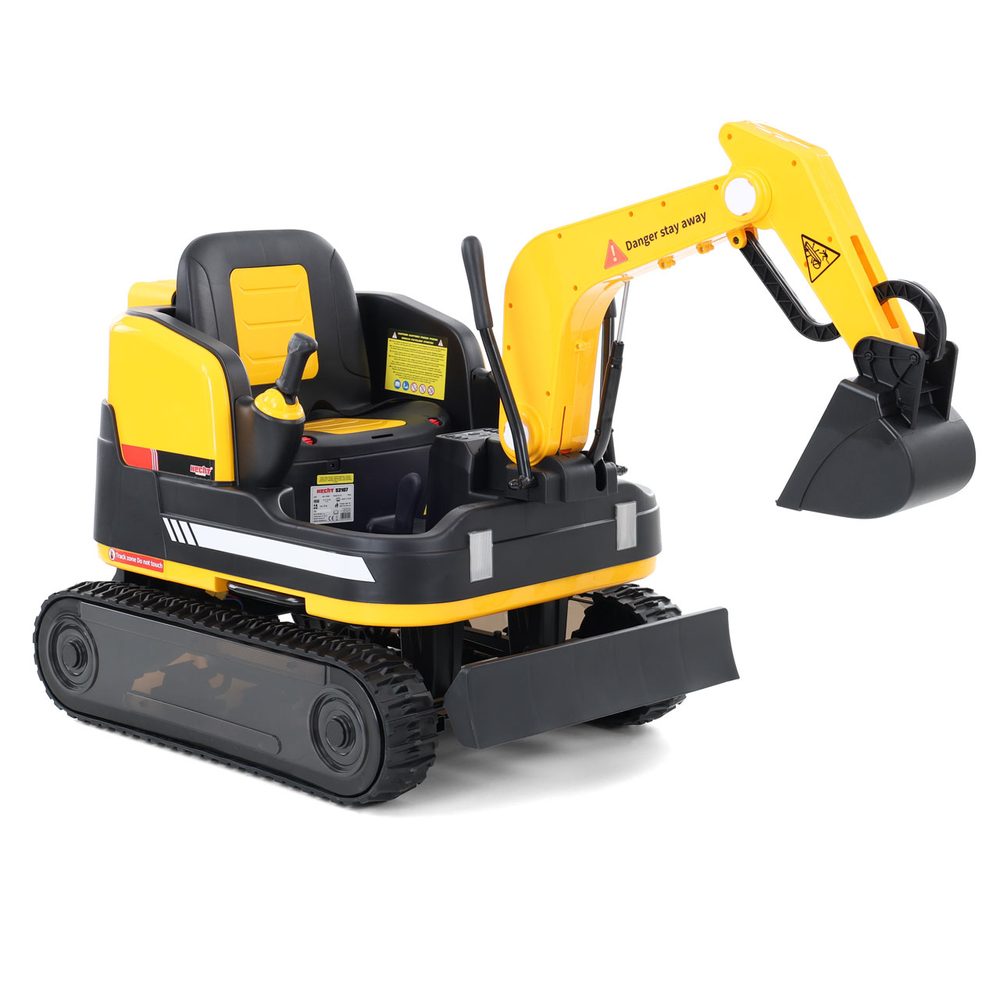 Cordless Excavator - HECHT 52107 YELLOW The Hecht 52107 Yellow is a children's cordless excavator ideal for small builders. With a load capacity of up to 30 kg and a speed of up to 6 km/h