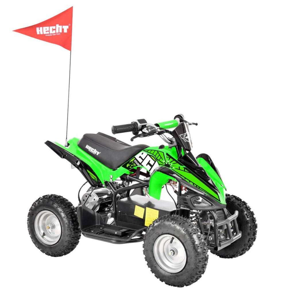 The HECHT 54100 cordless quad bike offers reliable and quiet operation. With dimensions of 100 x 59 x 60 cm and a weight of 42 kg