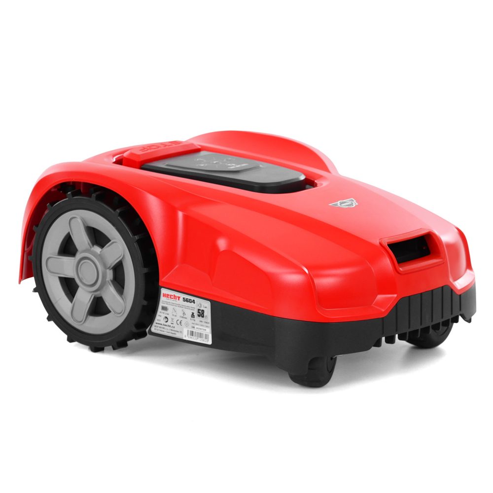 Cordless Robotic Lawnmower - HECHT 5604 Robotic lawnmower with a 16 cm reach. Li-ion battery
