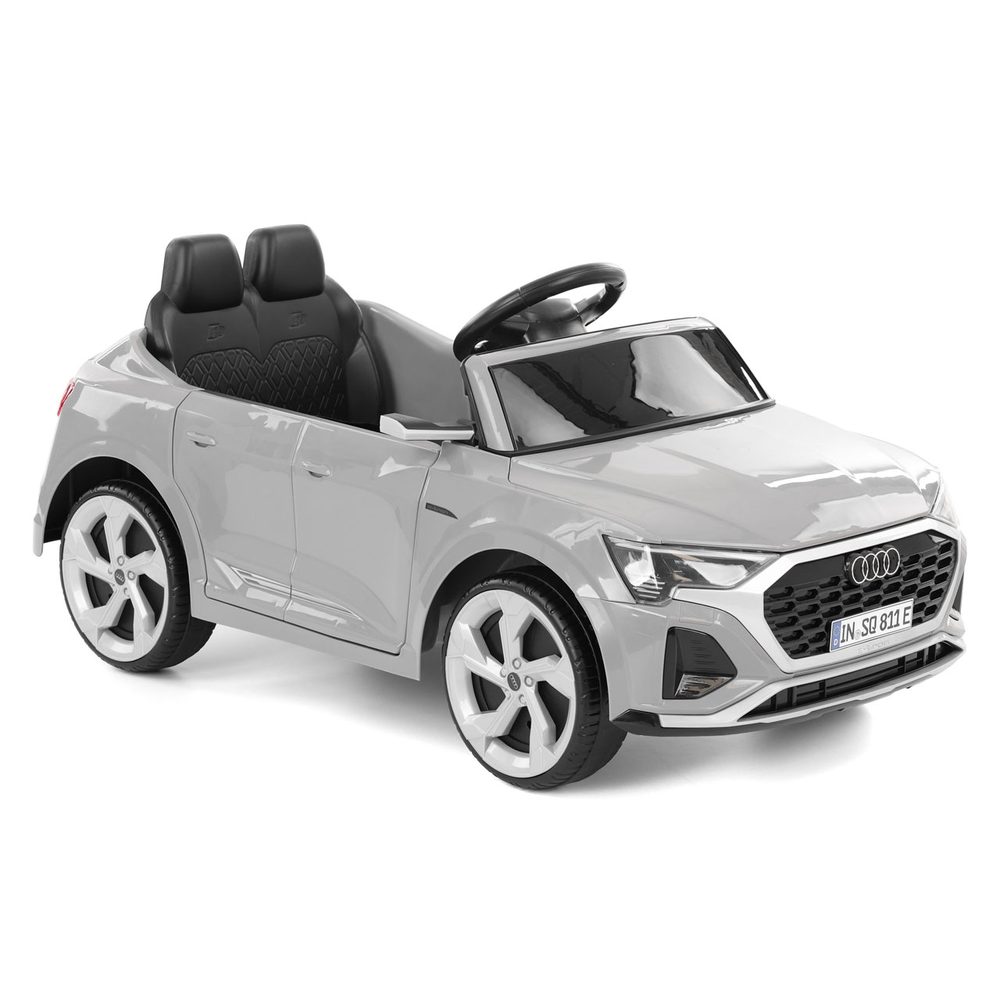 Cordless car - AUDI SQ8 GREY Stylish AUDI SQ8 GREY cordless car for children from 3 to 8 years old. Powered by two electric motors 2 x 35 W and a 12 V / 7 Ah battery
