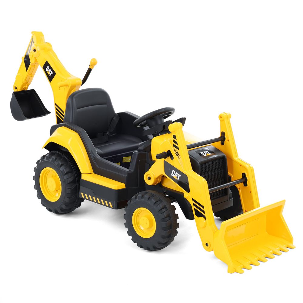 Cordless excavator - CAT BACKHOE YELLOW The CAT BACKHOE is a licensed CAT product. It features an authentic look