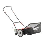 <p>Manual lawn mower. Easy to push. Height of cut 24-75 mm. Grass box capacity 50 litres. 46 <span class="a-list-item">cm width of cut. Weight 17