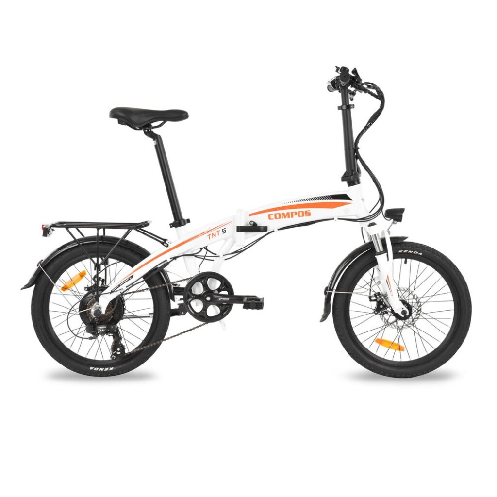 Folding e-bike with 36 V / 8.8 Ah battery. Motor 250 W