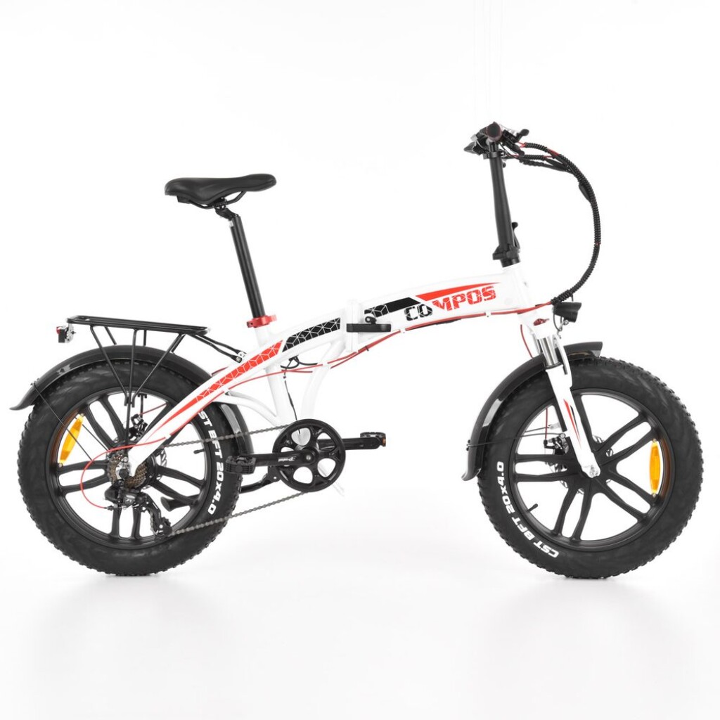 Folding e-bike with 36 V / 10 Ah battery. 250 W motor