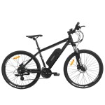 <p>Sports outdoor electric bike HECHT GRIMIS MATT. Shimano derailleur. Front suspension adjustable fork. Disc brakes. Aluminium frame with 36 V /14 Ah battery. 250 W motor