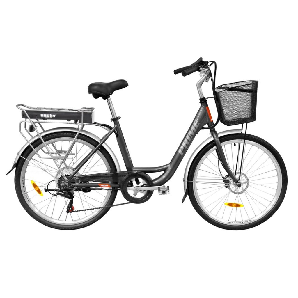 HECHT PRIME city e-bike. Li-ion battery 36 V / 10.4 Ah. Motor 250 W. Wheels 26"