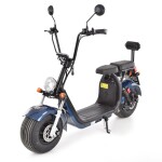 <p>Electric scooter. Electric engine 1500W.  Battery 60V/20Ah. Max speed 45 km/h. Front-rear disc brakes. Range up to 60 km. Wide and robust <span class="tlid-translation translation" lang="en"><span class="" title="">tubeless tires 18*9