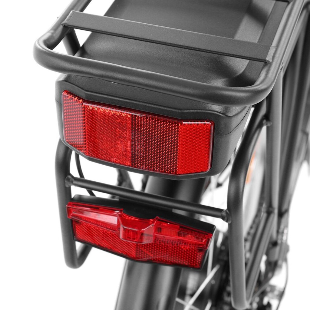 weight 25.2 kg. Aluminum frame. Battery and charger included.