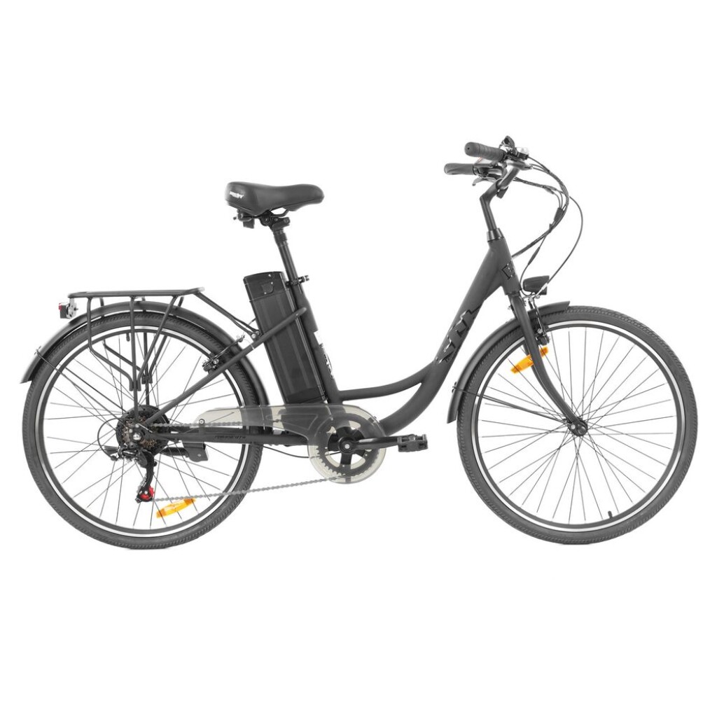 Urban electric bike with Li-ion battery 36V / 10.4Ah / 375Wh. 250W motor. 26" wheels