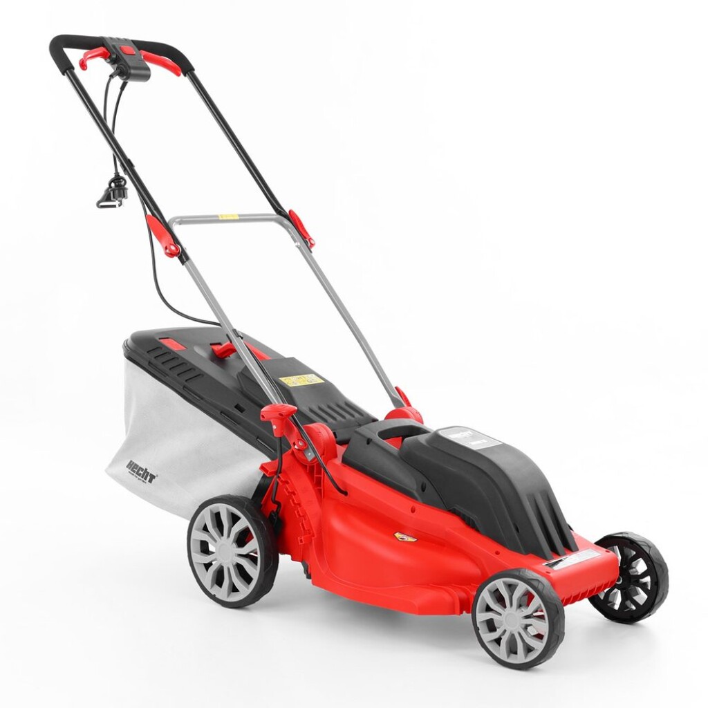 Electric lawn mower with 44 cm cutting width. 2000 W power. Turbo motor. 45 l collection bag. Suitable for mowing areas up to approx. 750 m2.
