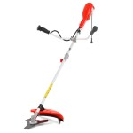 <p>Electric powered trimmer/brush cutter with power input 1400 W&nbsp;and working width 42 cm. Separable shaft. Package also contains: string head