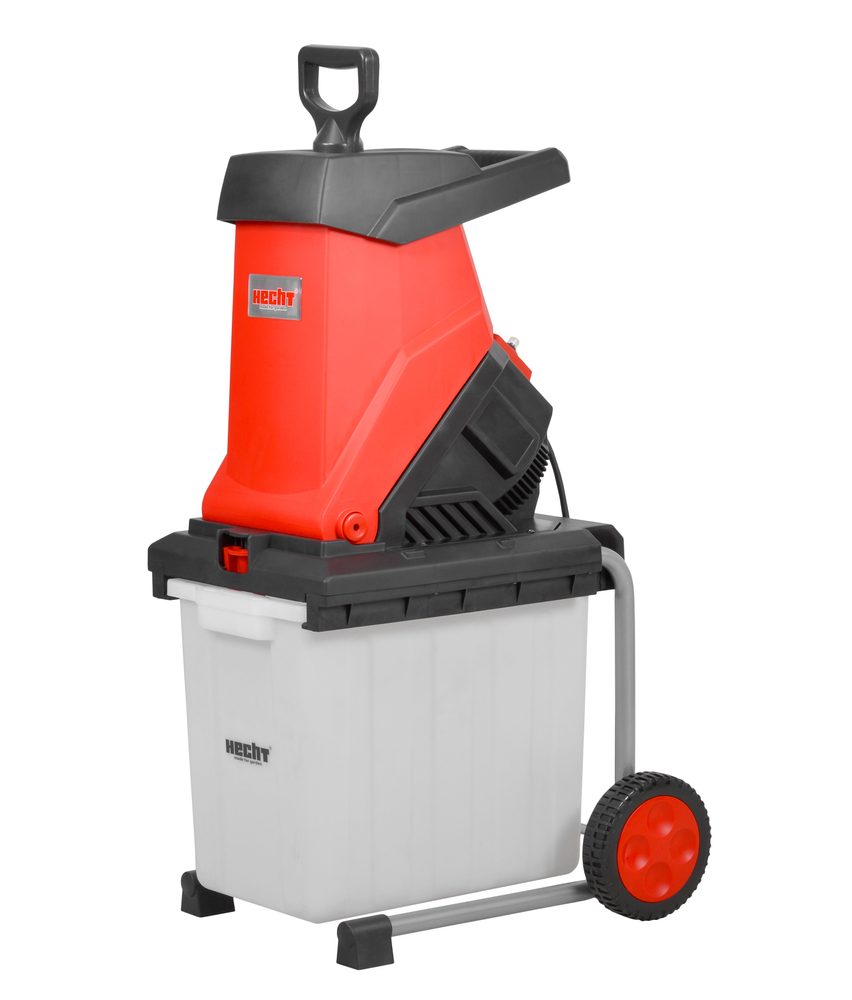 Electric garden shredder - HECHT 624 BOX Electric powered garden shredder with power input 2500W. Suitable for cutting branches of up to 4 cm diameter. Cca 50 l box for shredded material. Shredding with a knife Weight 14 kg