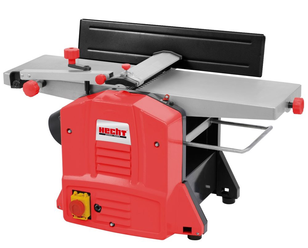 Electric jointer planer - HECHT 8750 Electric planer with stretcher. Power input 1500 W. Planing width / depth 204/3 mm. Stretching width / depth 204/2 mm. Elongation height 5 - 120 mm. Feed speed 6 m / min.