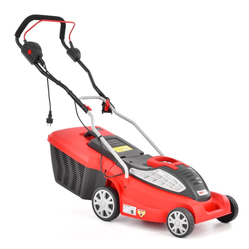 Electric powered rotary lawn mower&nbsp;with plastic chassis. Power input 1600 W&nbsp;and working width 38 cm. Suitable for areas of up to 700 m2.&nbsp;Central adjustment of cutting height. Turbo motor with high torque.
