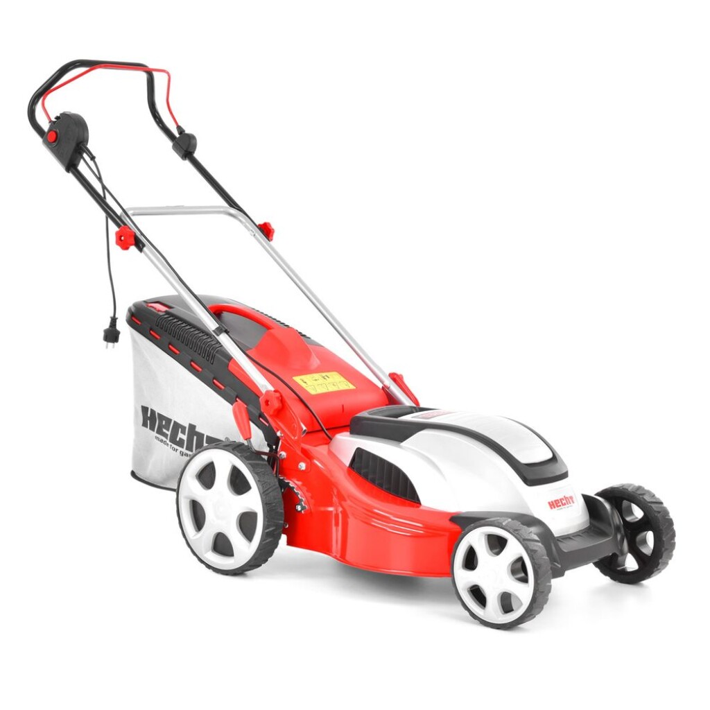 Electric lawn mower. Working width: 46 cm. Power input 1800 W. Collecting box: 60 l.