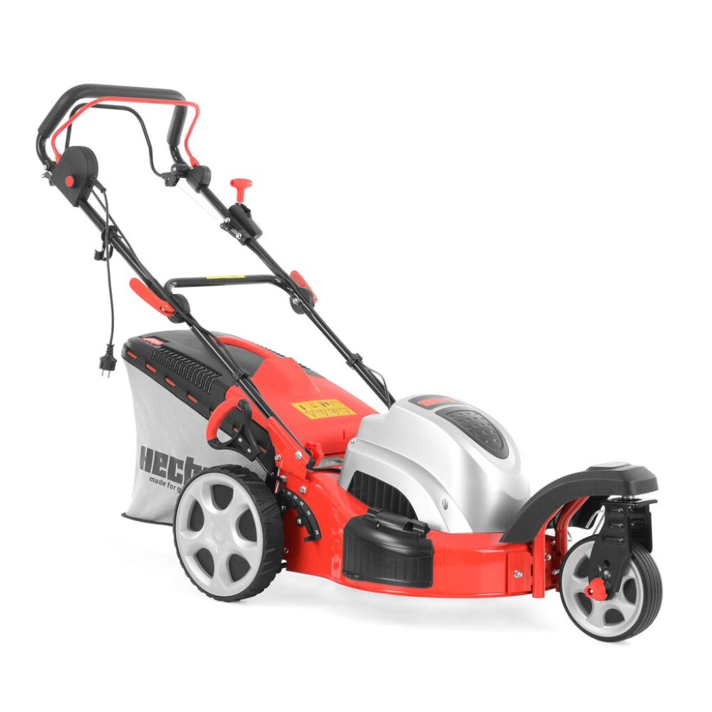 Electric lawn mower with self propelled system. Working width: 46 cm. Power input 1800 W. Collecting box: 60 l.