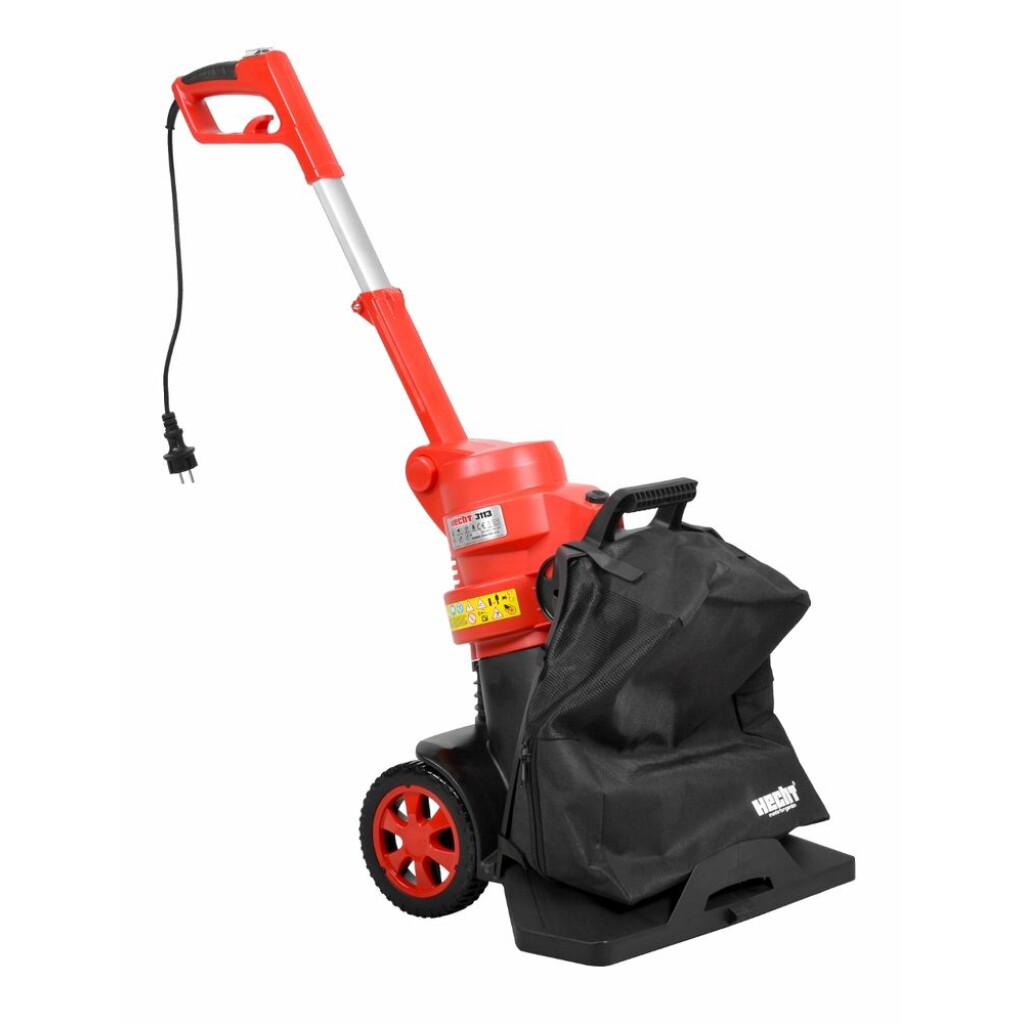 Electric vacuum cleaner / leaf blower with a power input of 3000W. Collection basket 35l. Air speed up to 290 km / h