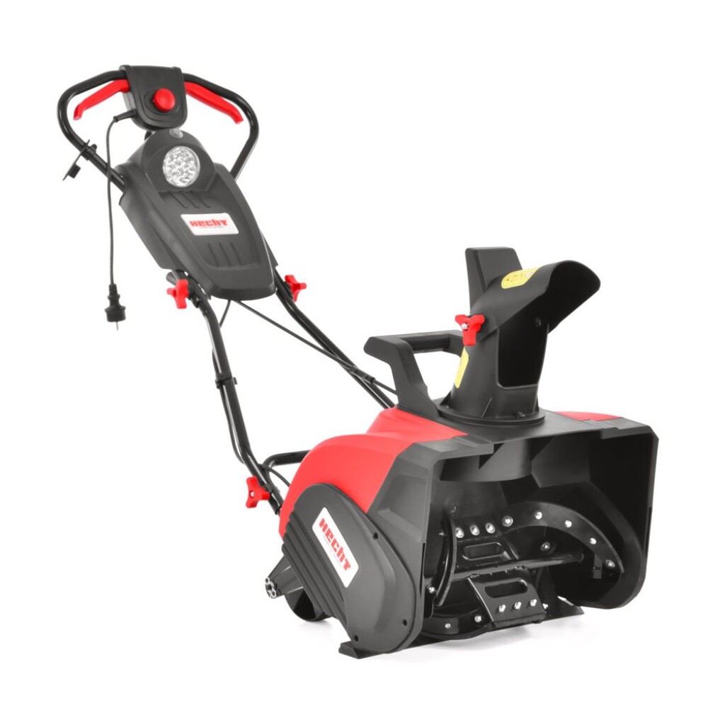 Single stage electric snow thrower. Power input 2000 W. Working width 43 cm