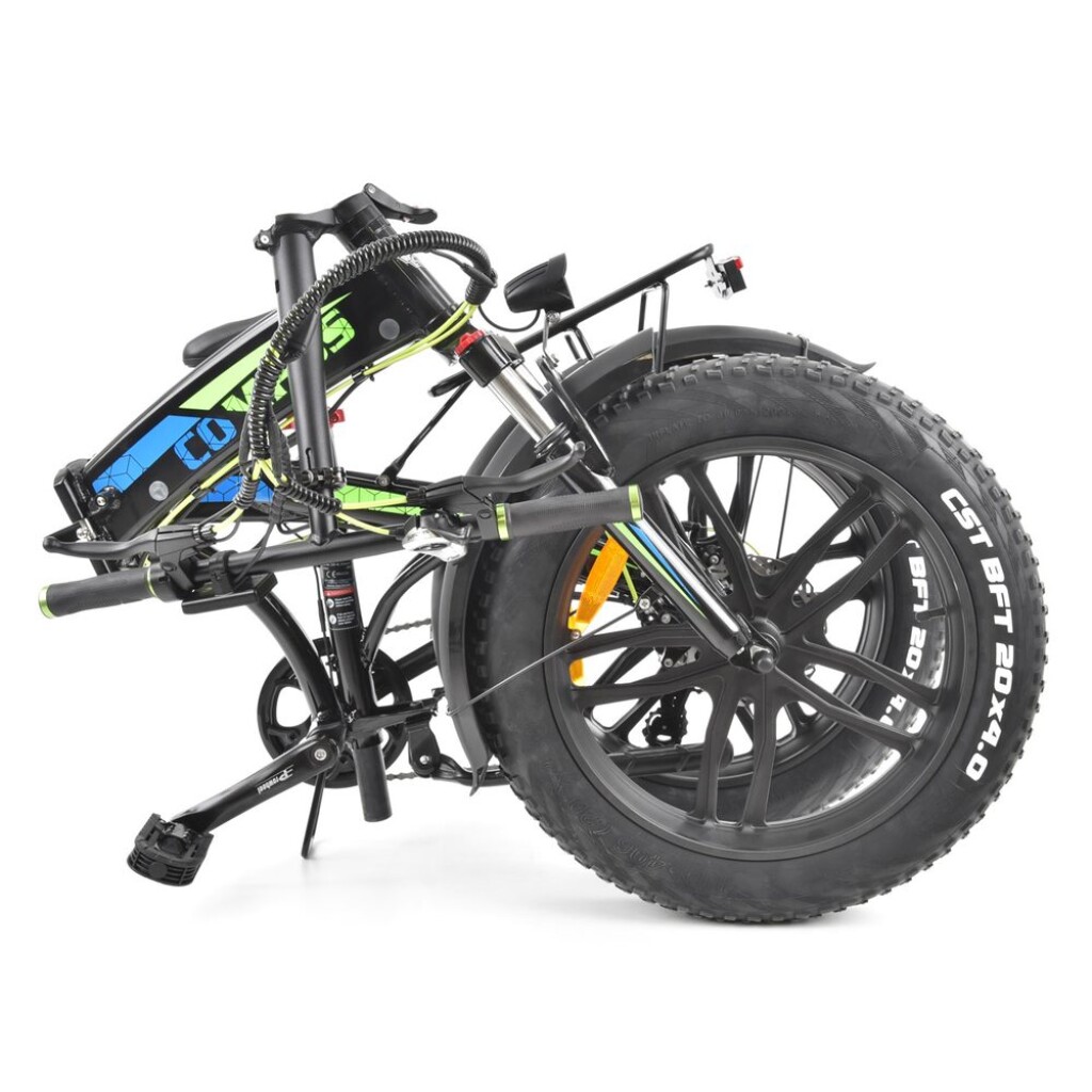 20" wheels with wide tires (Fat Bike - Snow Bike). Weight 26 kg