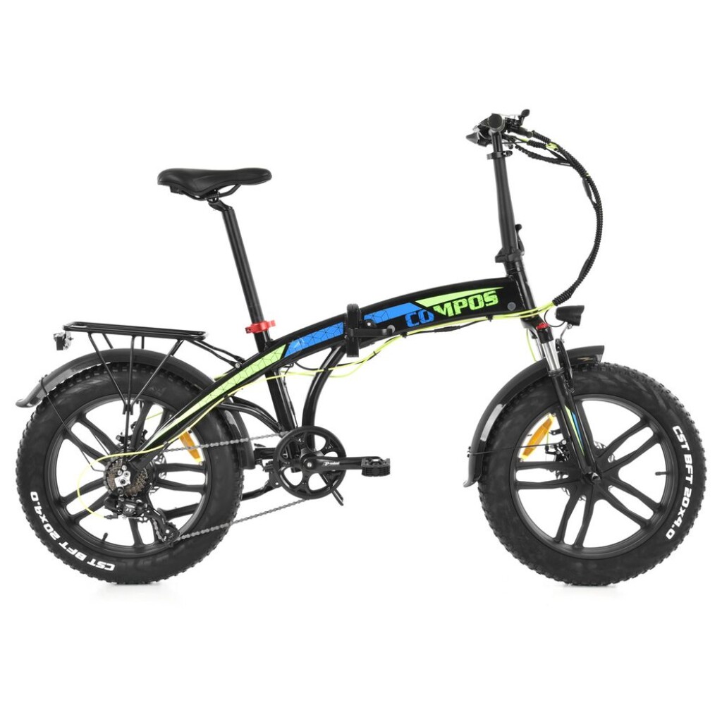 Folding e-bike with 36 V / 10 Ah battery. 250 W motor